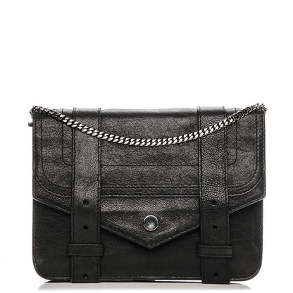 Proenza Schouler Lambskin PS1 Large Chain Wallet Black 1 of 7