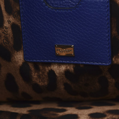 Dolce & Gabbana Soft Grain Calfskin Medium Tote Blue 6 of 9