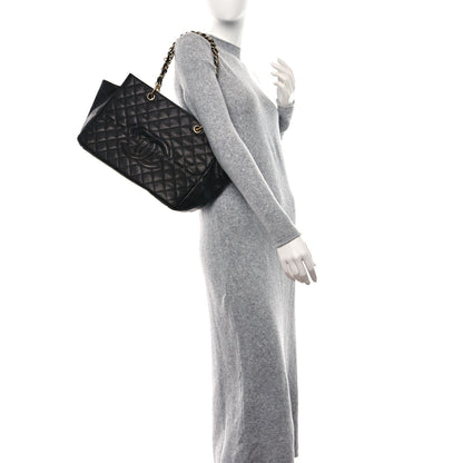 Chanel Caviar Quilted Grand Timeless Shopping Tote GTT Black 2 of 12