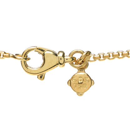 David Yurman 18k Yellow Gold Diamond 32mm Infinity Pendant Necklace 4 of 5