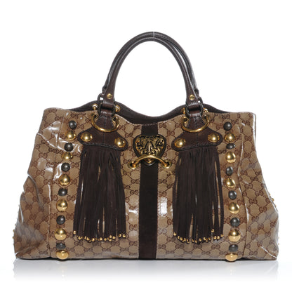 Gucci Crystal Monogram Medium Babouska Tote 1 of 8