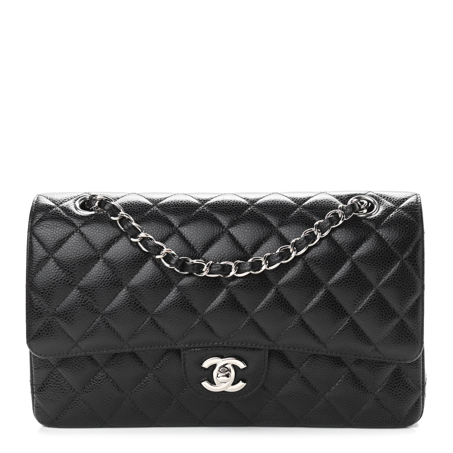 Chanel Caviar Quilted Medium Double Flap Black 1 of 11