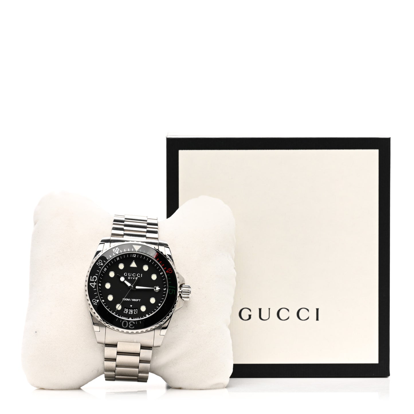 Stainless Steel 45mm Dive Quartz Watch Black