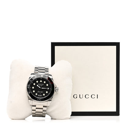 Gucci Stainless Steel 45mm Dive Quartz Watch Black 5 of 5