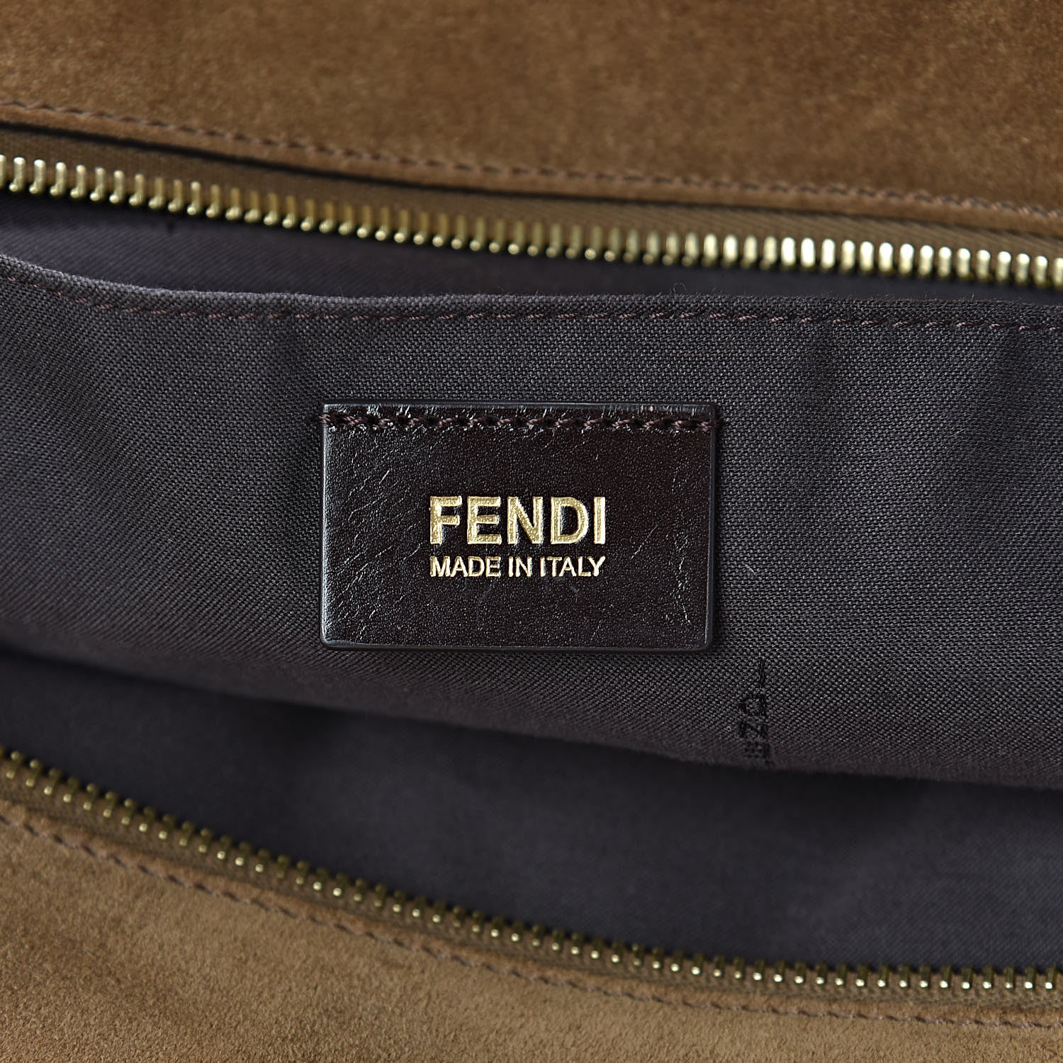 Fendi Calfskin Suede Boston Satchel Foresta 8 of 19