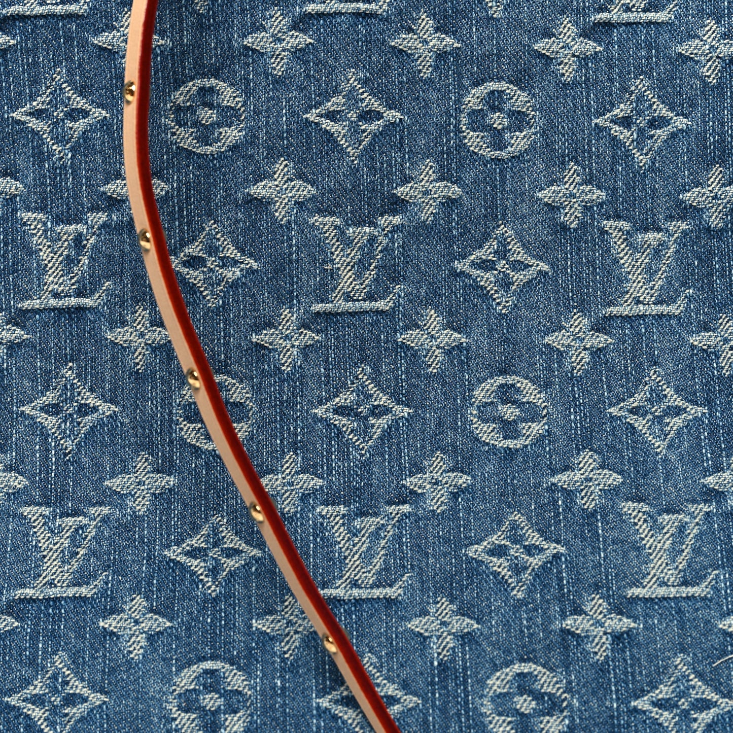 Monogram Denim CarryAll MM Blue