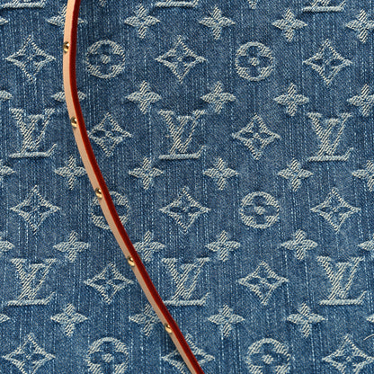 Louis Vuitton Monogram Denim CarryAll MM Blue 9 of 12