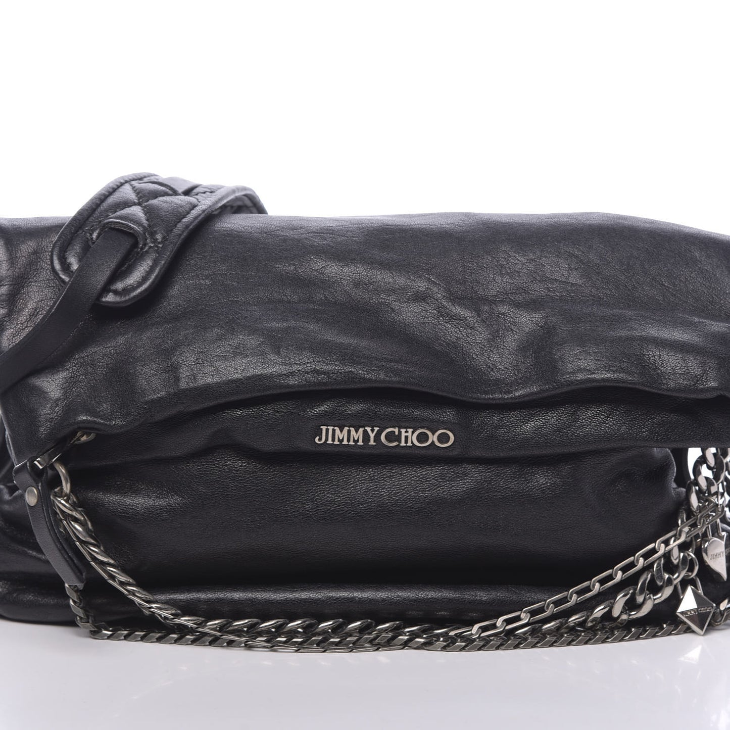 Lambskin Small Biker Hobo Black