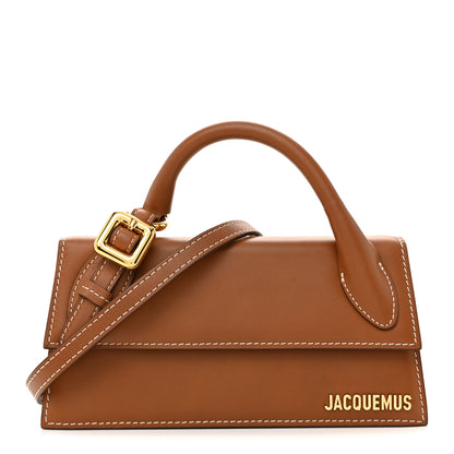 Jacquemus Smooth Calfskin Le Chiquito Boucle Long Light Brown 1 of 13