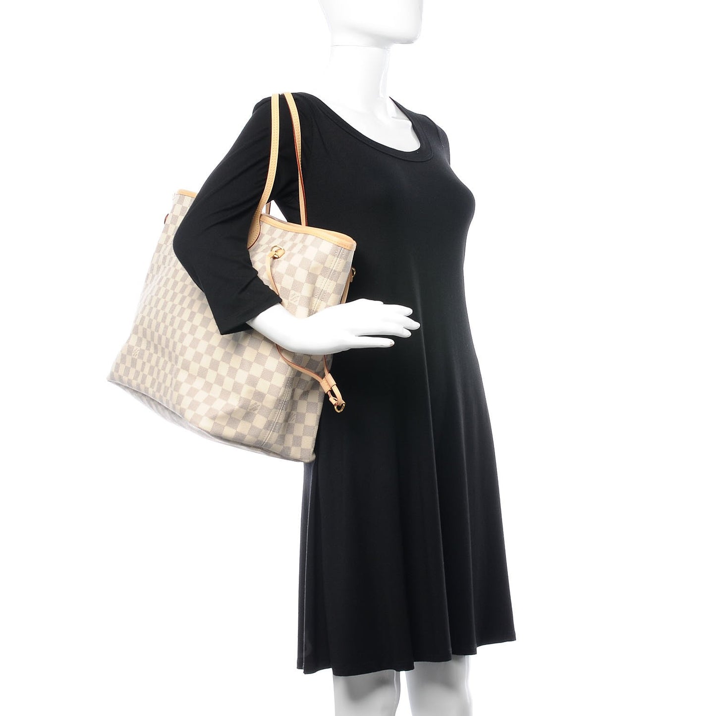 Damier Azur Neo Neverfull GM Rose Ballerine