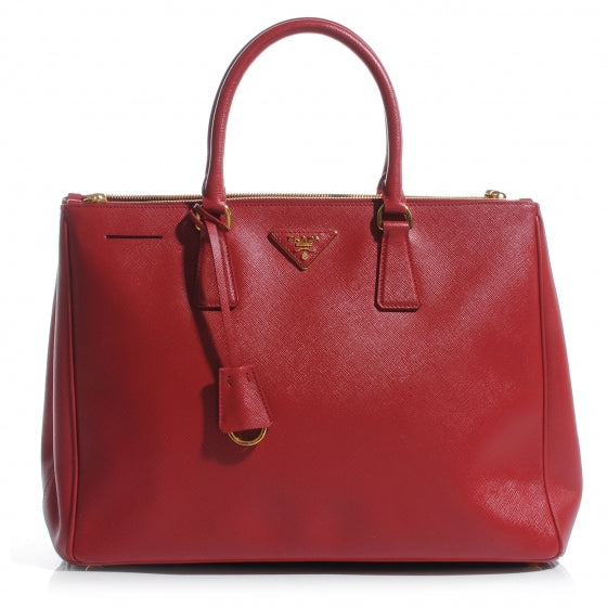 Prada Saffiano Lux Tote Fuoco 1 of 9