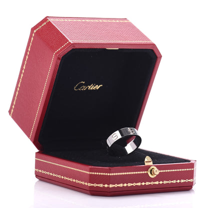Cartier 18K White Gold 5.5mm LOVE Ring 57 8 4 of 5