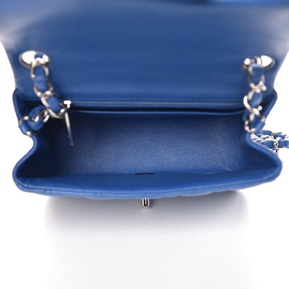 Chanel Lambskin Quilted Mini Square Flap Blue 5 of 10