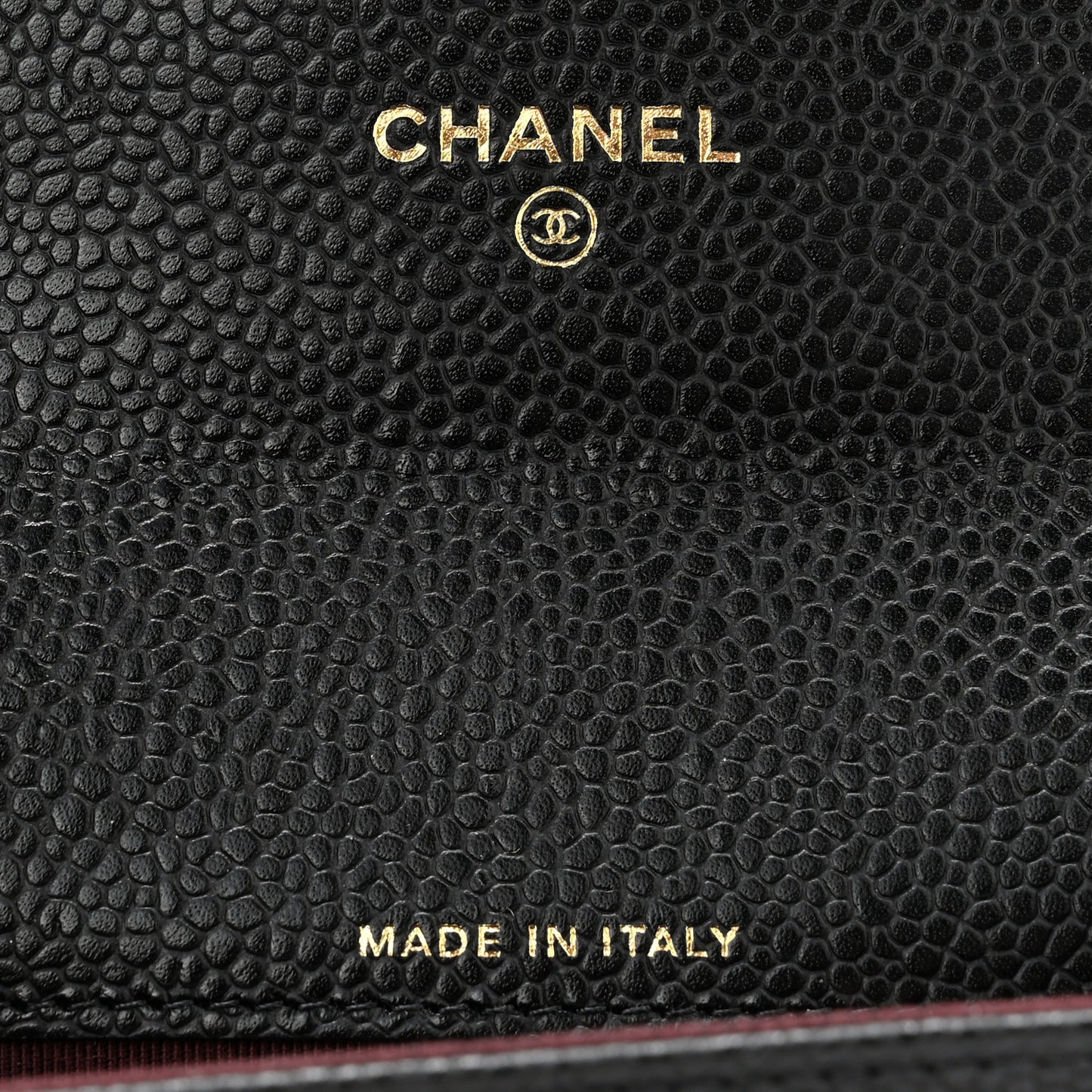 Caviar Quilted Flap Card Holder Wallet Black