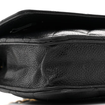 Chanel Caviar Quilted Wallet on Chain WOC Black 10 of 11