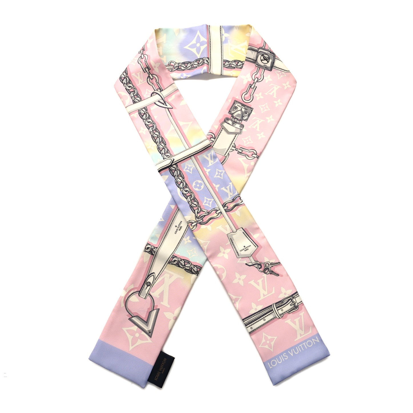 Silk Monogram Escale Confidential Bandeau Pink