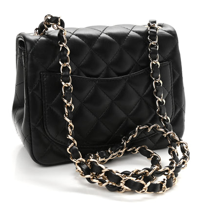 Chanel Lambskin Quilted Mini Square Flap Black 3 of 11