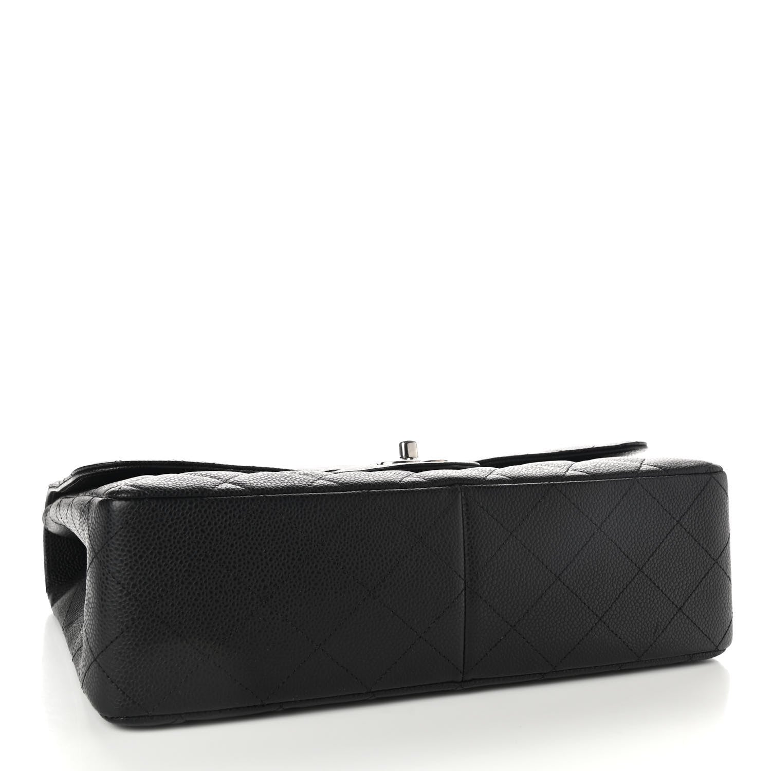 Chanel Caviar Quilted Jumbo Single Flap Black 4 of 11