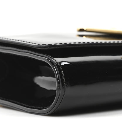 Louis Vuitton Patent Louise PM Chain Clutch Black 8 of 9