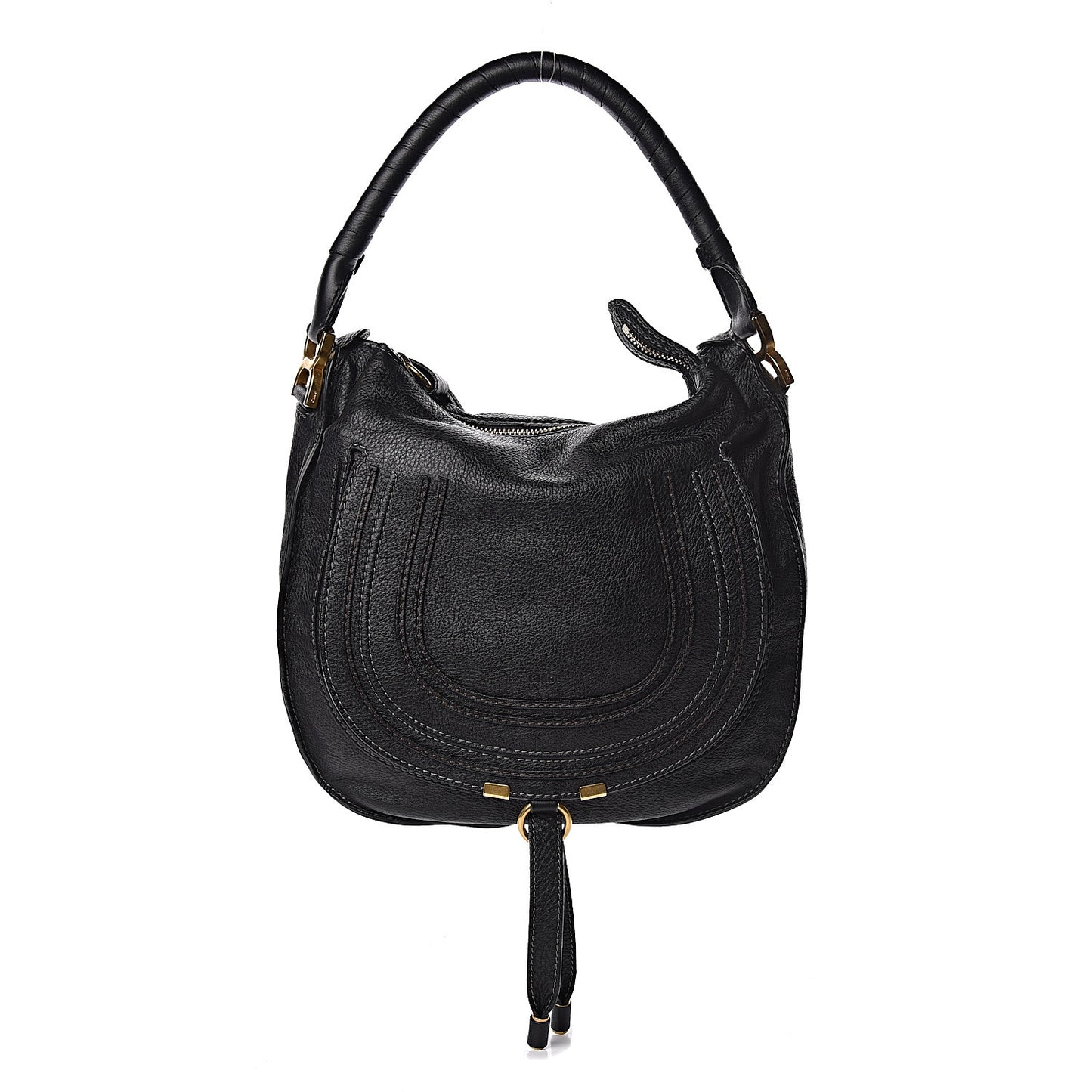 Calfskin Medium Marcie Hobo Black