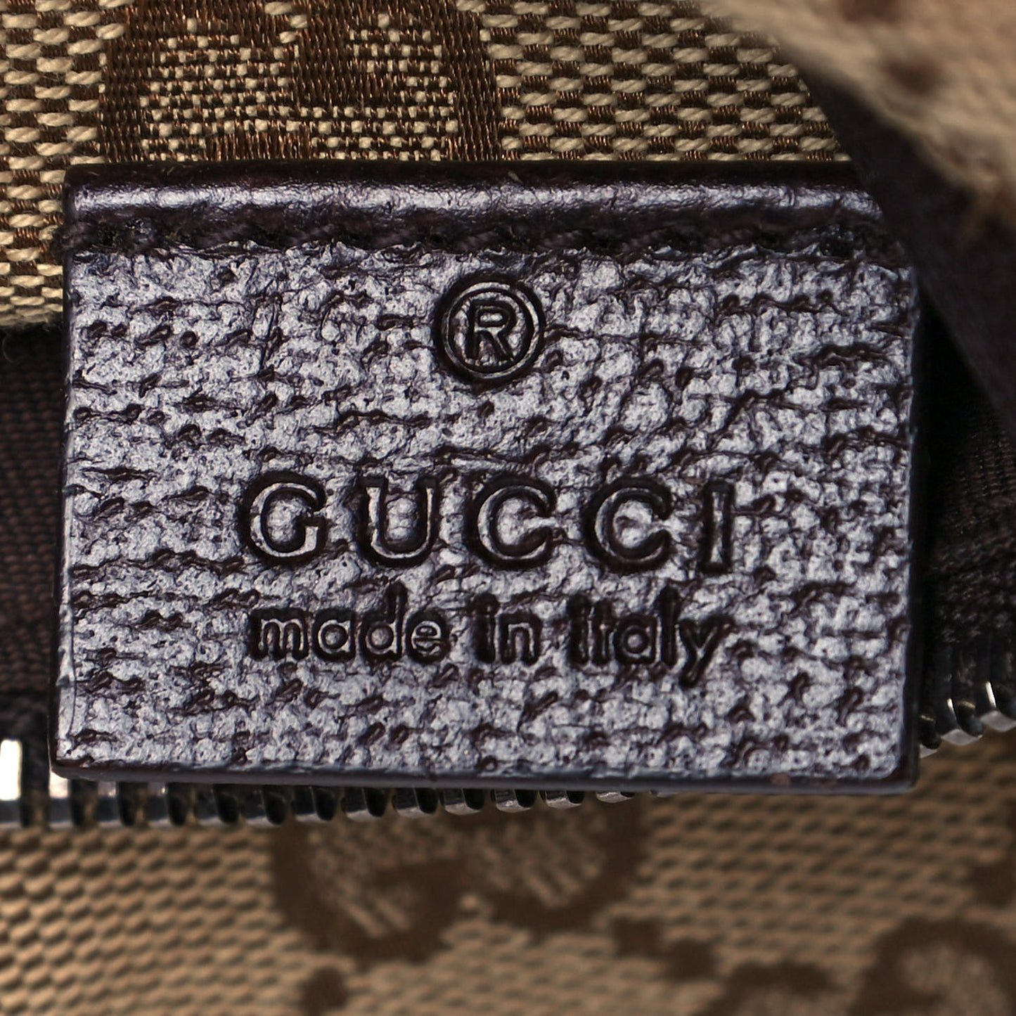 Monogram Web Belt Bag Dark Brown