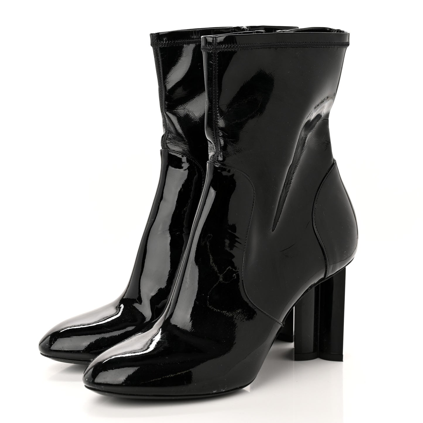 Patent Uniformes Silhouette Ankle Boots 39 Black