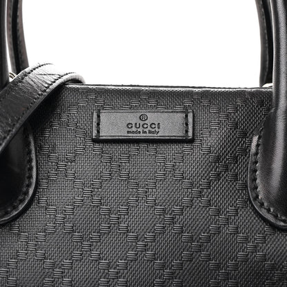 Gucci Calfskin Diamante Small Top Handle Bag Black 8 of 11