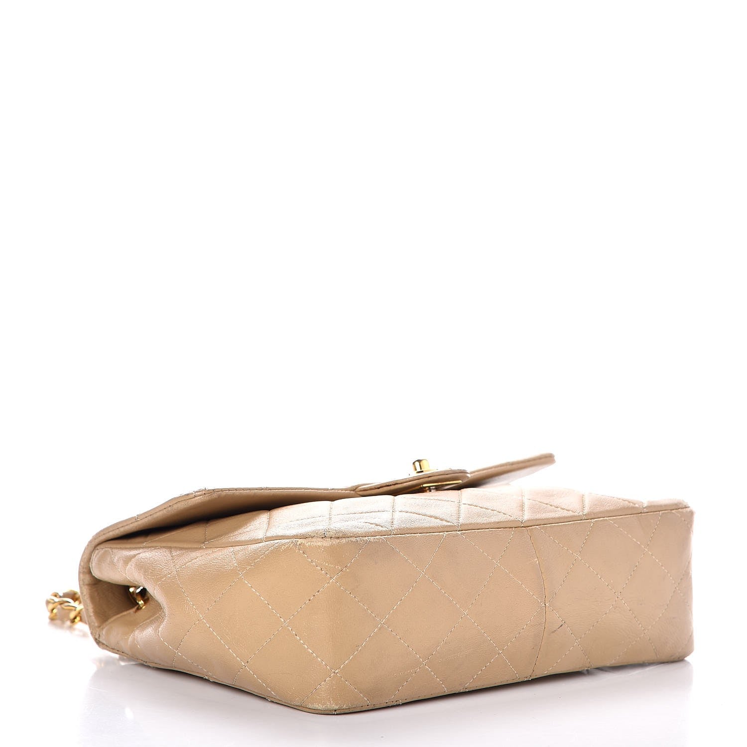 Chanel Lambskin Quilted Small Single Flap Beige 5 of 25