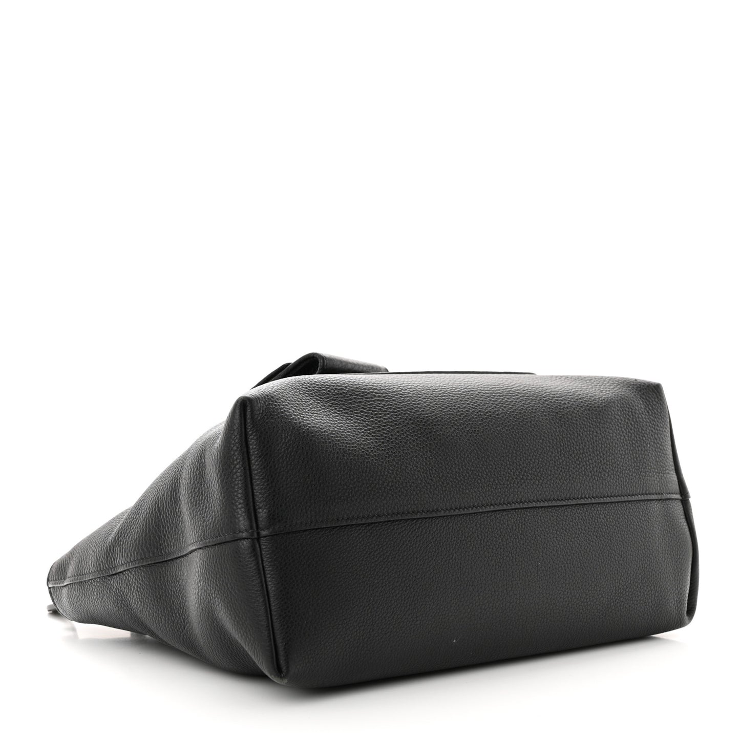 Vitello Daino Boxy Tote Black