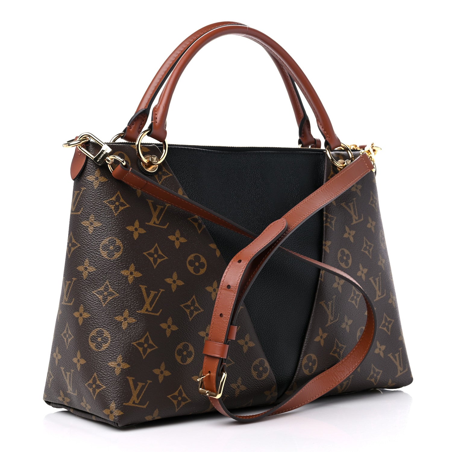 Louis Vuitton Monogram V Tote MM Black 3 of 10