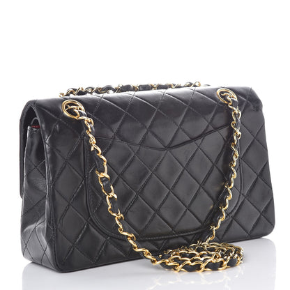 Chanel Lambskin Quilted Small Double Flap Black 3 of 10
