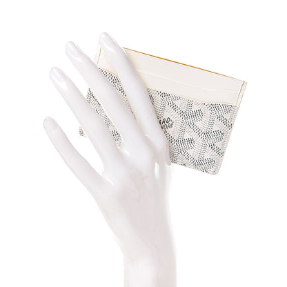 Goyard Goyardine Saint Sulpice Card Holder White 2 of 8