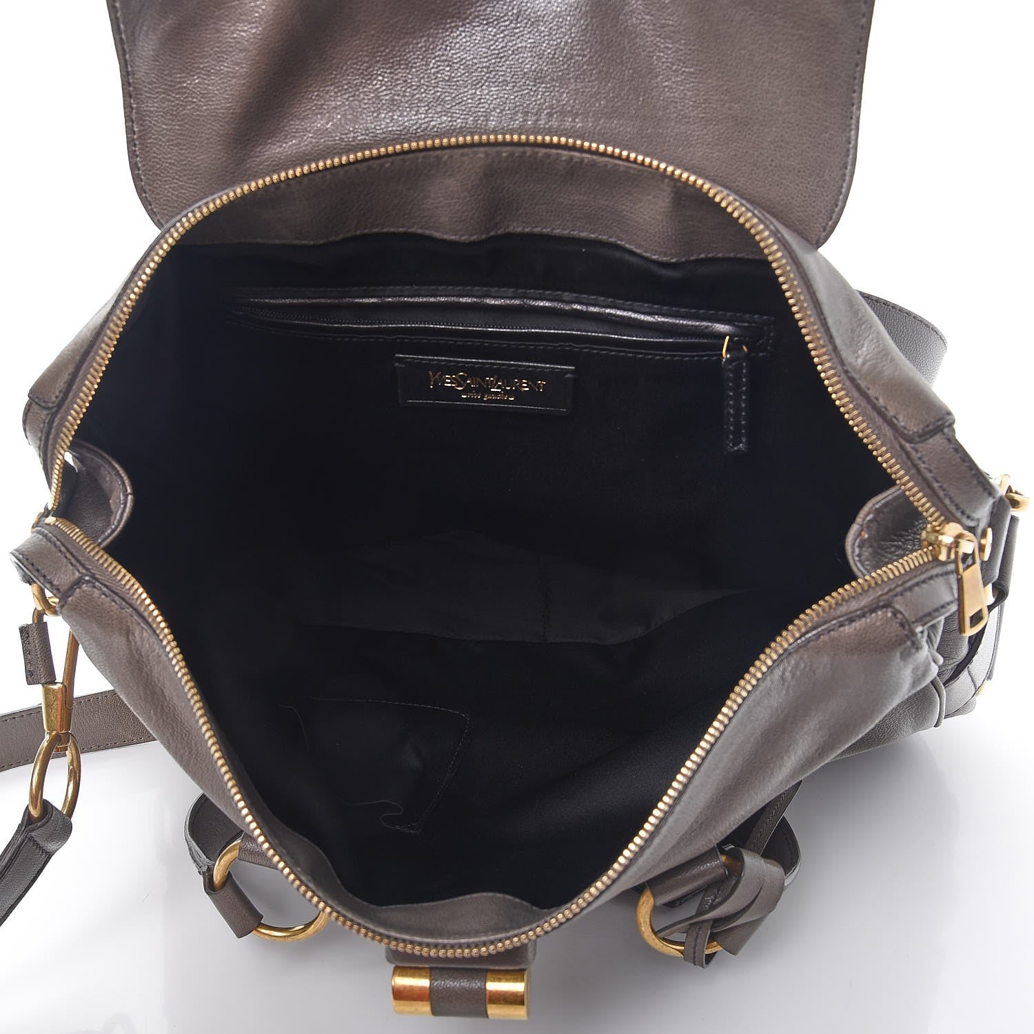 Saint Laurent Calfskin Muse Messenger Bag Grey 5 of 10