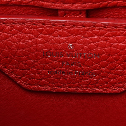 Louis Vuitton Taurillon Capucines MM Rubis 6 of 10