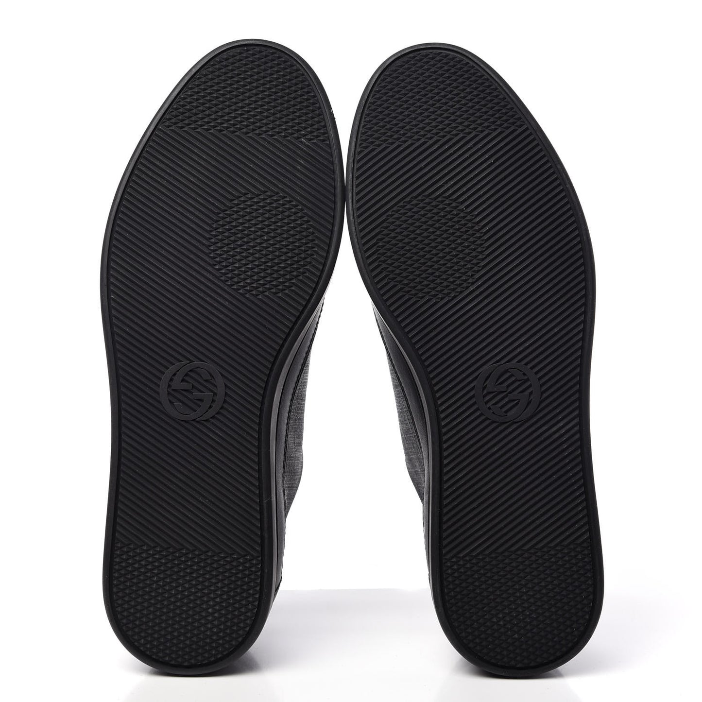 GG Supreme Monogram Mens Low Top Sneakers 8.5 Black