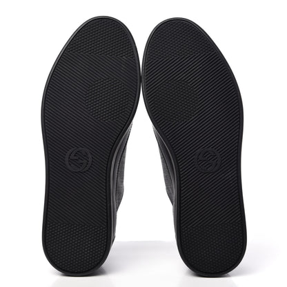 Gucci GG Supreme Monogram Mens Low Top Sneakers 8.5 Black 6 of 11