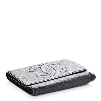 Chanel Caviar Timeless Flap Wallet Black 4 of 7