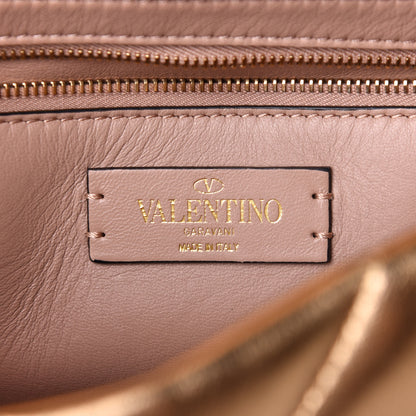 Valentino Garavani Nappa Medium Roman Stud Shoulder Bag Antique Brass 5 of 8