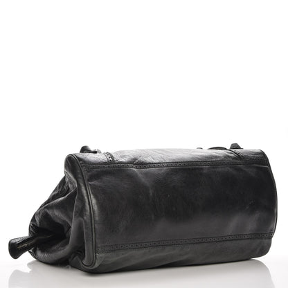 Balenciaga Agneau Giant Brogues Hardware Mid Day Black 4 of 11