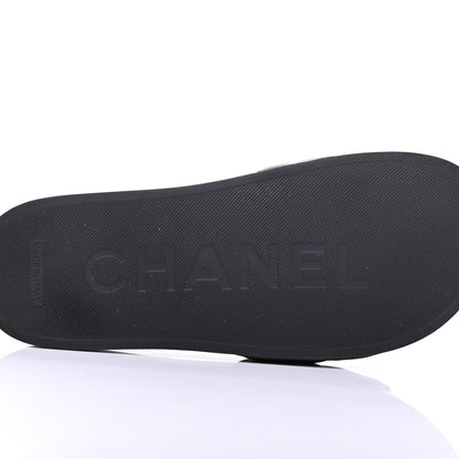Chanel Lambskin Quilted CC Mules Sandals 36 Black 6 of 9