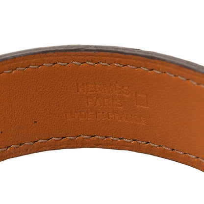 Hermes Matte Alligator Narrow Jack Bracelet M Chocolate 4 of 6