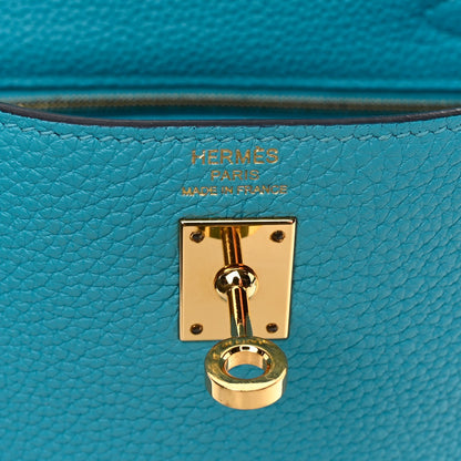 Hermes Togo Kelly Retourne 25 Bleu du Nord 6 of 14