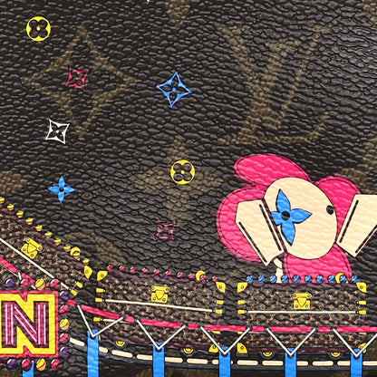 Louis Vuitton Monogram 2020 Christmas Animation Roller Coaster Mini Pochette Accessories Pivoine 7 of 9