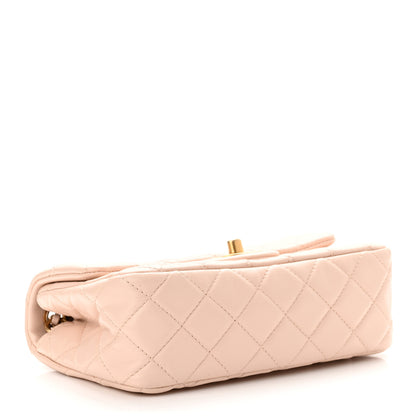 Chanel Lambskin Quilted Mini Rectangular Pearl Crush Flap Light Beige 4 of 11