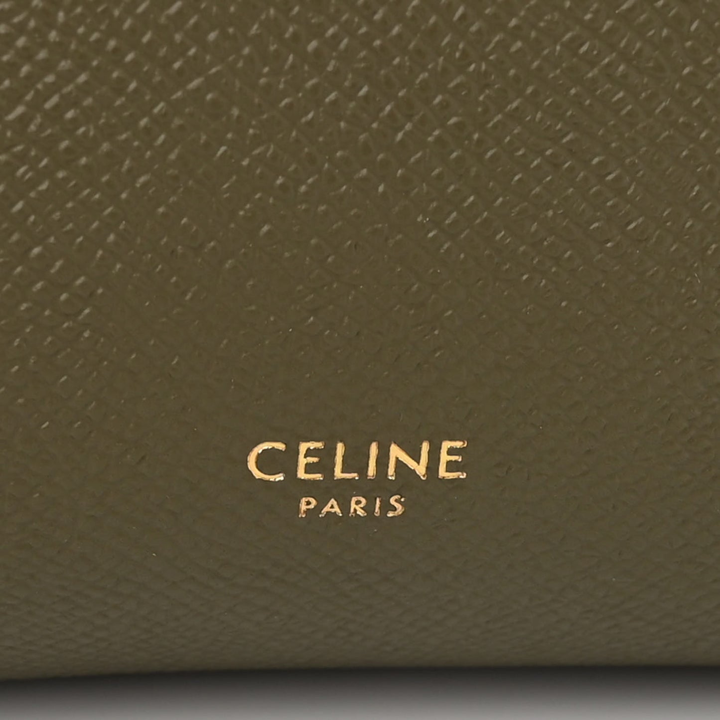 Grained Calfskin Nano Belt Bag Army Green