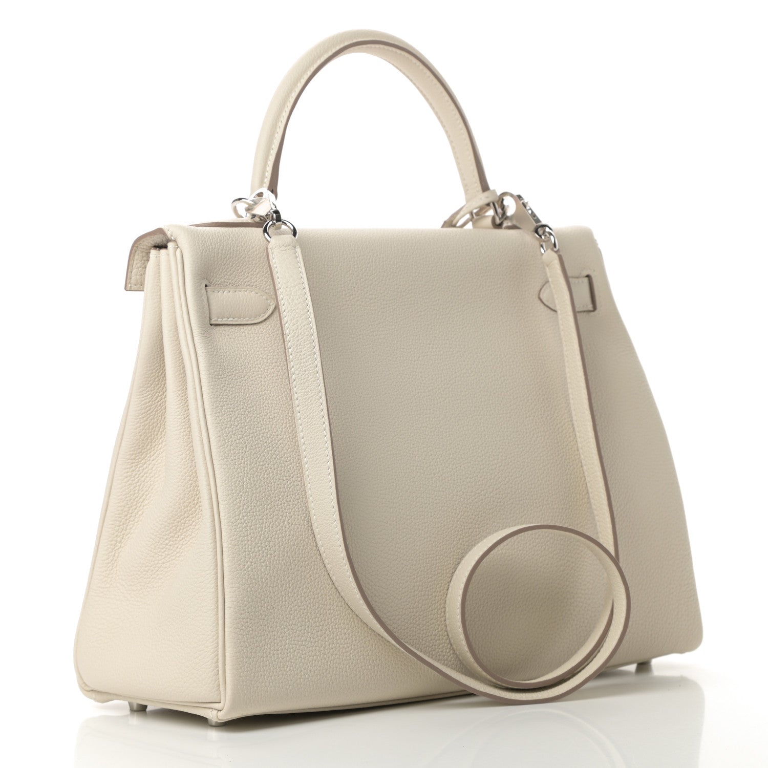 Hermes Togo Kelly Retourne 32 Craie 3 of 11