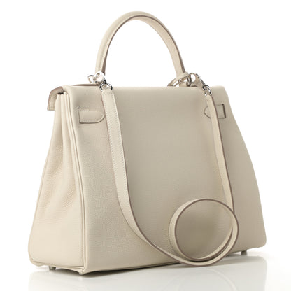 Hermes Togo Kelly Retourne 32 Craie 3 of 11