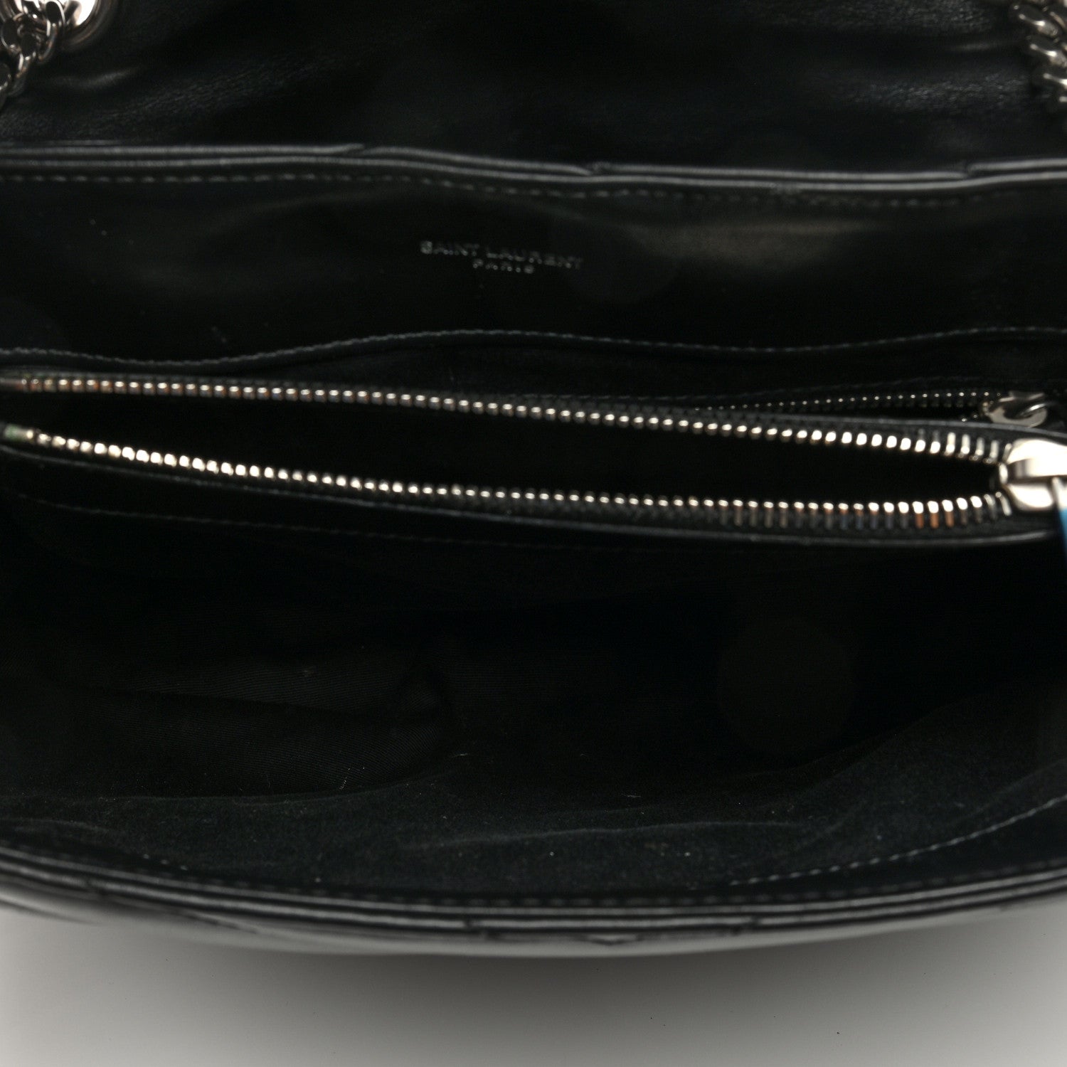 Saint Laurent Calfskin Y Quilted Monogram Medium Loulou Chain Satchel Black 5 of 8