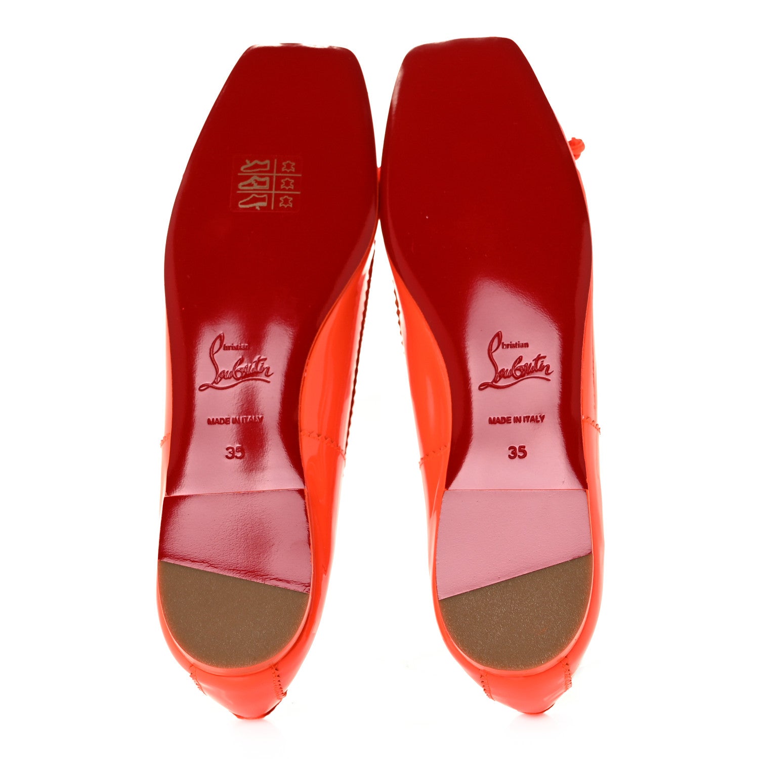 Christian Louboutin Patent Mamadrague Flats 35 Sunrise 4 of 8