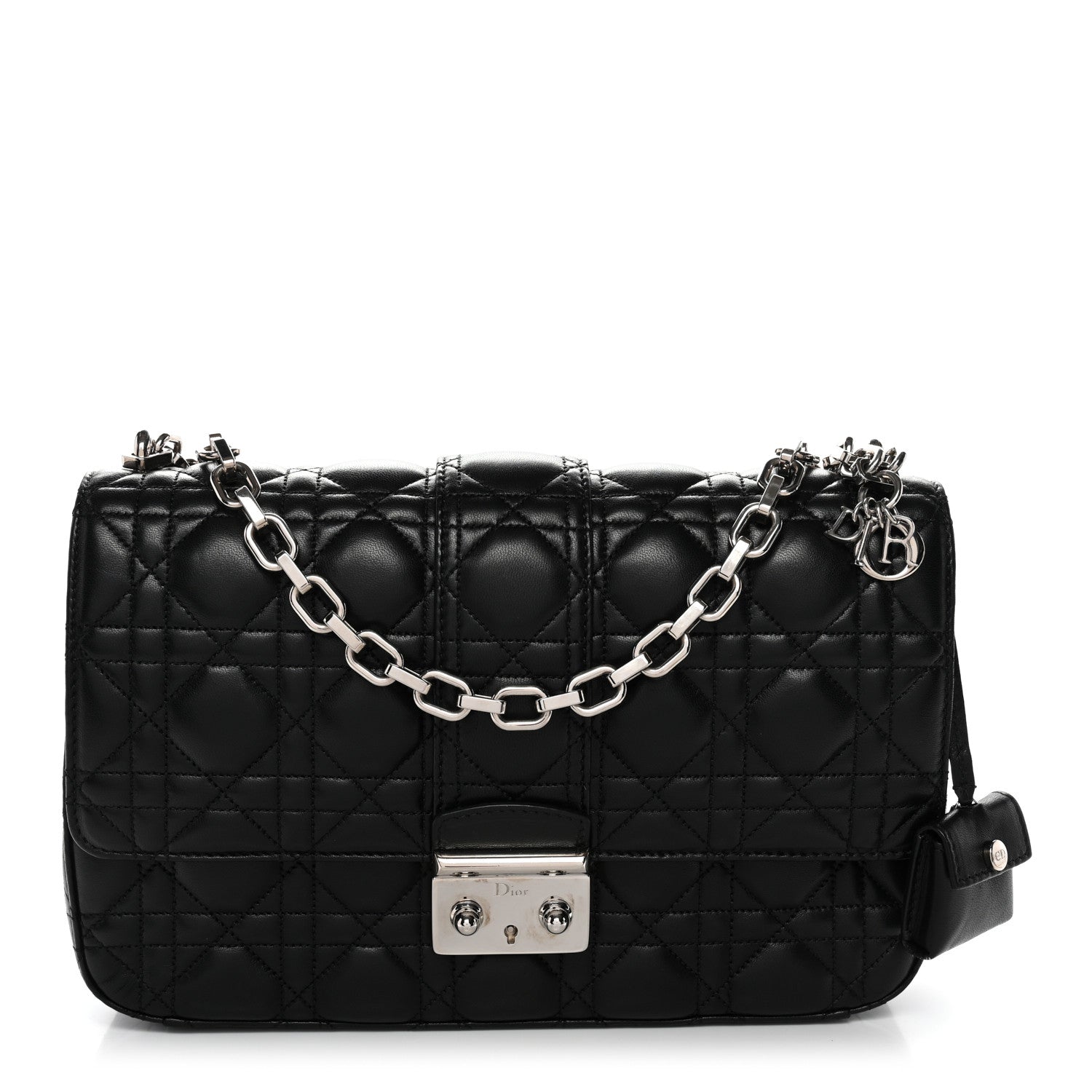 Christian Dior Lambskin Cannage Medium Miss Dior Flap Black 1 of 10